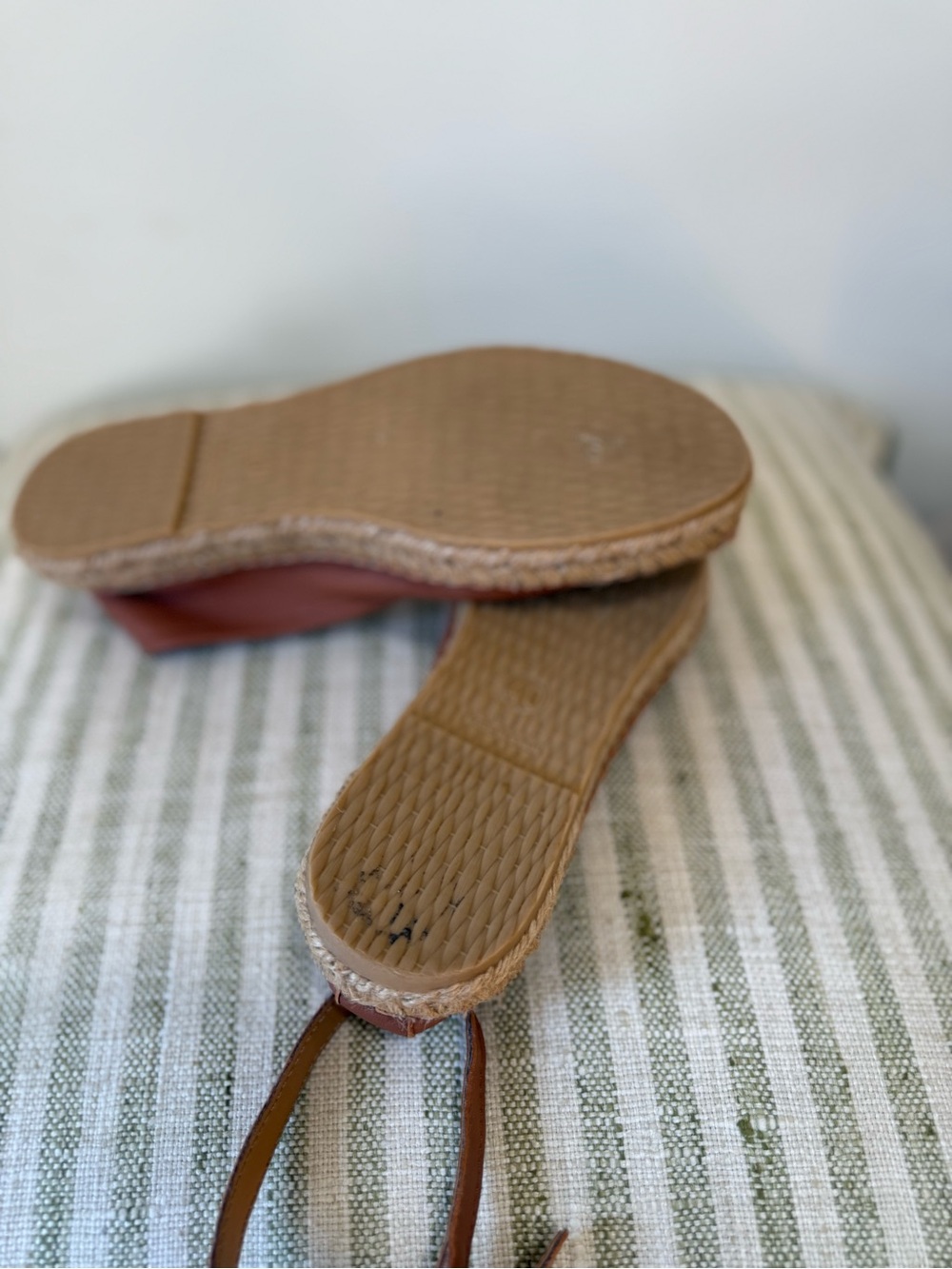 Free People Tan Leather Ankle-Strap Espadrilles - Picture 8 of 8